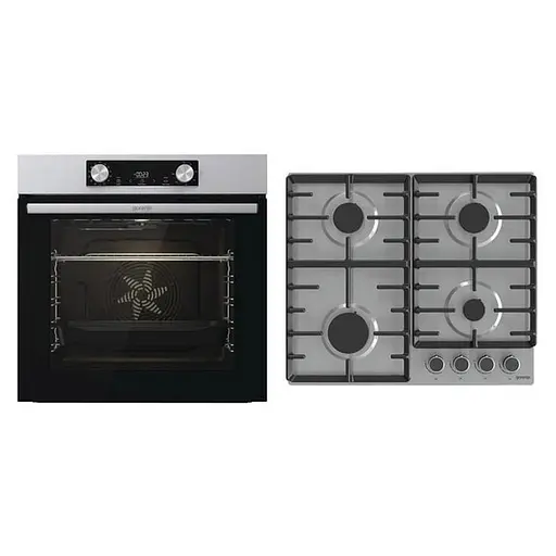Встроенный комплект варочная поверхность Gorenje G642ABX + духовой шкаф Gorenje BO6737E02XK - фото 2