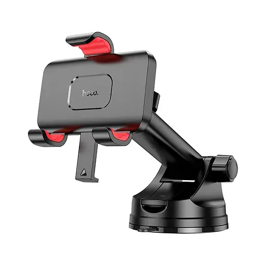 Автотримач для телефона HOCO H22 Dragon automatic clamping car holder(center console) Red Black - фото 3