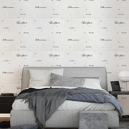 Панель стінова 3D Wall Sticker 700х700х4 мм Напис із сріблом SW-00001980 - фото 5