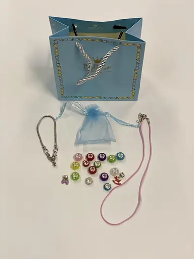 Набор для создания украшений G-Toys Пандора 2 в 1 в подарочном пакете голубой - фото 2