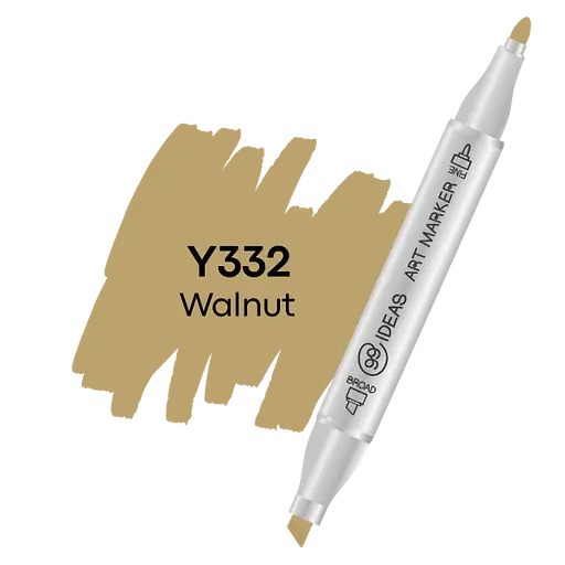 Маркер двухсторонний Орех, Y332, 99IDEAS