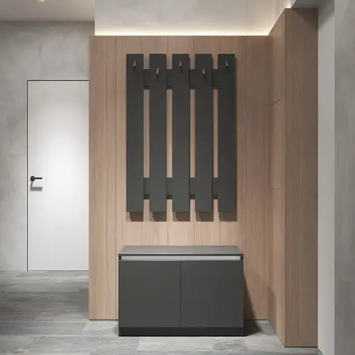 Передпокій VAYS комплект у передпокій №3 антрацит-білі планки