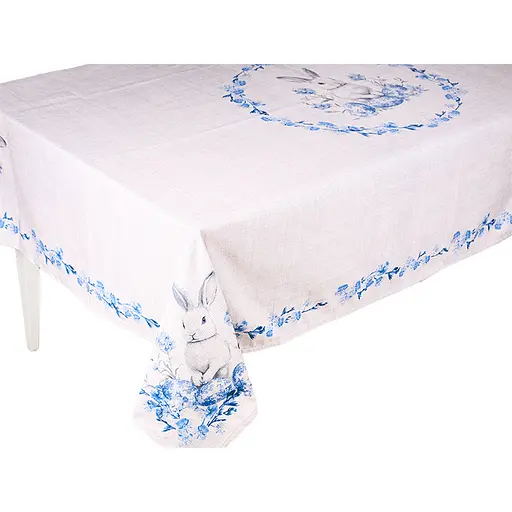 Скатерть Alba ceramics Blue Rabbit 140х180 см (796-005) - фото 1