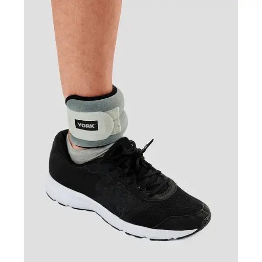 Утяжелители York Fitness Soft для рук и ног 2х1кг серый - фото 2