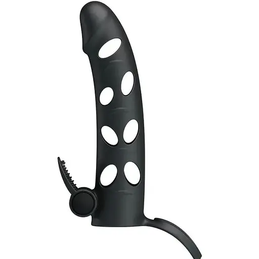 Вибронасадка удлиняющая Pretty Love 6 BI-026215, Черный - фото 8