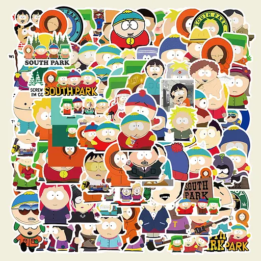 Стікерпак Південний Парк Набір наклейок GeekLand South Park 100 штук - фото 2