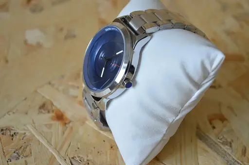 Класичний чоловічий годинник Skmei 9210 Сріблястий з синім - фото 8