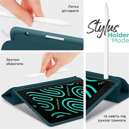 Чохол-книжка ArmorStandart Smart Fold Pen для Xiaomi Pad 7/7 Pro Pine Green (ARM82422) [126357] - фото 4
