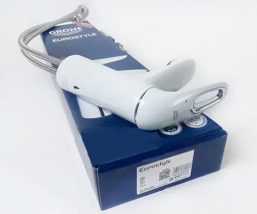 Змішувач для умивальника Grohe EuroStyle S-size одноважільний Білий 30412 - фото 4