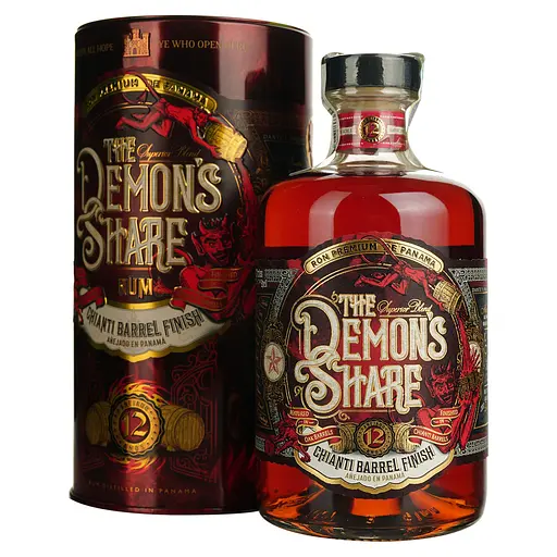 Ром The Demon's Share Chianti 12 Years Old 41% 0.7 л у тубусі