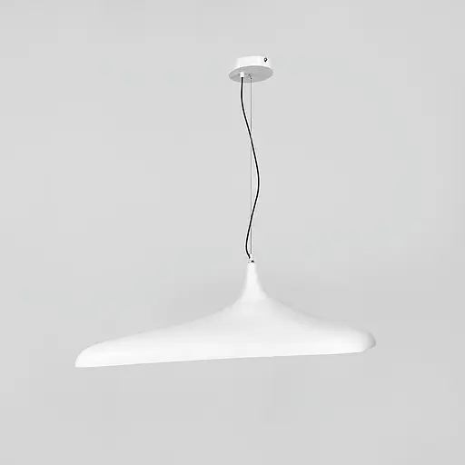 Светильник с уникальным белым плафоном 70х45 см | Ст. MJ260-800 WT | Line F - фото 4