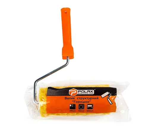 Валик структурный "Горошек" 8х80х180 мм профессиональный Polax с ручкой (21-007) - фото 2