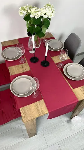 Комплект Доріжка водовідштовхувальна Бордовий однотон 200х40 см 4 шт. - фото 8