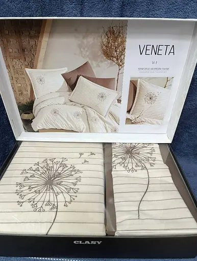 Постільна білизна Veneta Ранфорс з вишивкою Clasy pbe0052049 - фото 3