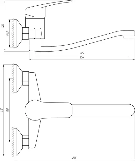 Змішувач для кухні Globus Lux Koln GLK-104 Хром - фото 2