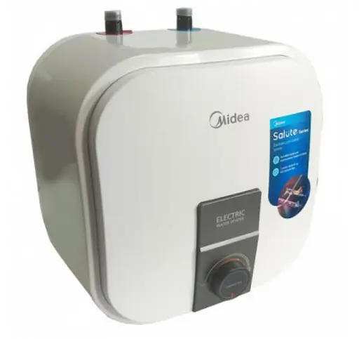 Водонагрівач Midea під мийку, 15 л, 2,5 кВт, мокрий ТЕН, вертикальний, квадратний, білий (D15-20VI(U)) - фото 1