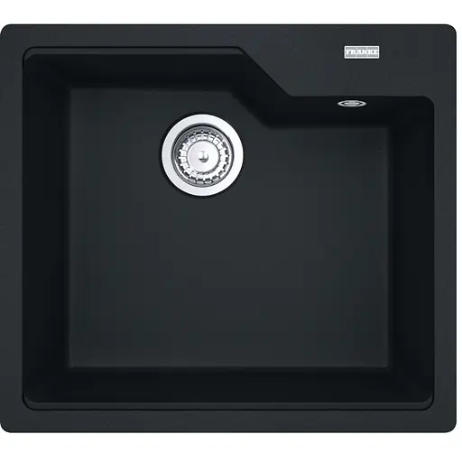 Franke Мойка кухонная Urban фрагранит прямоугольная без крыла 560х500х230 мм чаша - 1 врезная черный - фото 1