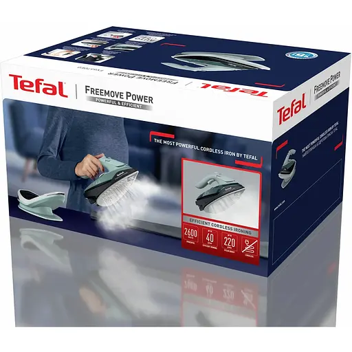 Утюг Tefal Freemove Power беспроводной 2600 Вт зеленый (FV6670E0) - фото 4