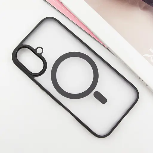 Чохол TPU+PC Blueo Skin Friendly Frosted with MagSafe для Apple iPhone 16, 6.1 Чорний - фото 2