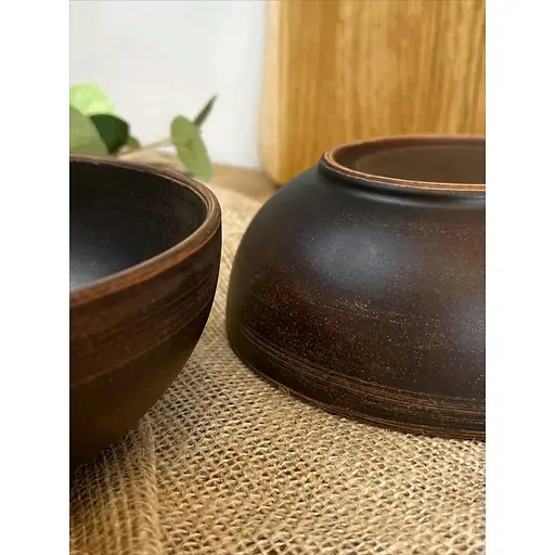 Миска керамічна (глиняна) Гладка 700 мл - фото 4