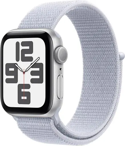 Смарт-часы Apple Watch SE 2 GPS 44mm Silver Aluminium Case w. Blue Cloud Sport Loop (MXET3)