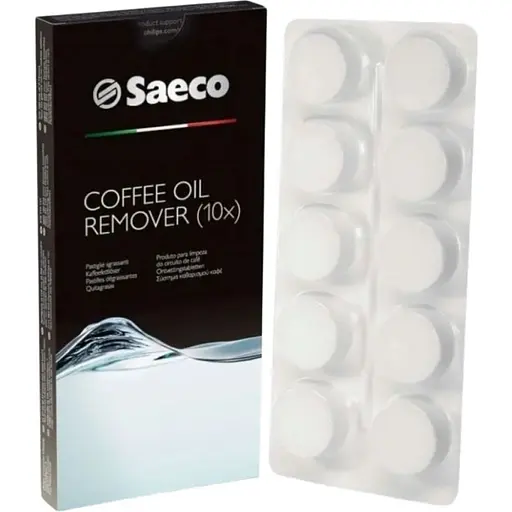 Таблетки від кавових масел Saeco Coffee Oil Remover 10 шт, CA6704/99 - фото 1