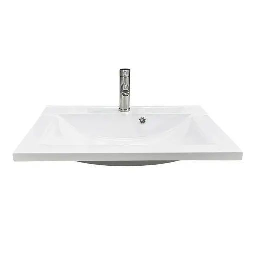 Раковина накладна Adamant QUANTO 70, прямокутна з сифоном Click-Clack + змішувач (4824296208101) - фото 3