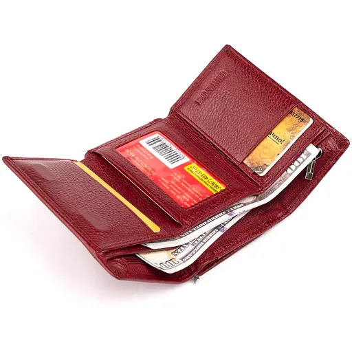 Кожаный женский кошелек ST Leather 12х7.5х2.5 см acs0015931 - фото 3
