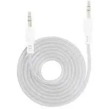 Кабель штекер 3.5 стерео-штекер 3.5 стерео прямой 1.2 м белый - фото 1