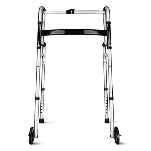 Реабилитационные ходунки 4FIZJO регулируемые, с колесиками Silver/Black (P-5905973406468) - фото 8