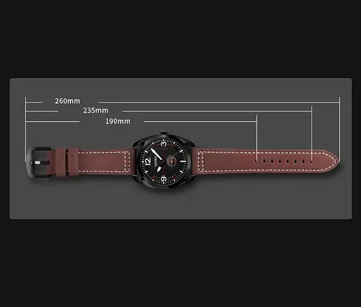 Мужские классические часы Skmei 9155 коричневые - фото 8