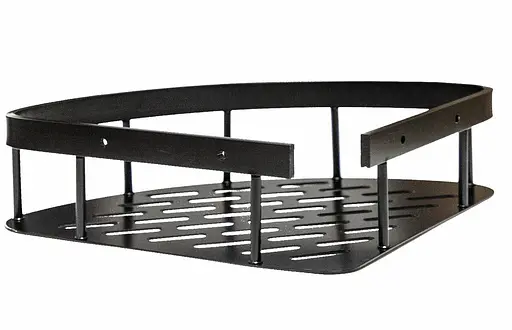 Полочка в ванную угловая Platinum 5507-1 PL (алюминий), Черный - фото 2