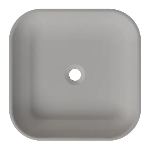 Раковина глянцева накладна Amidicon Atlant 45 450x450 з литого каменю ATLANT_45_HL, Білий - фото 3