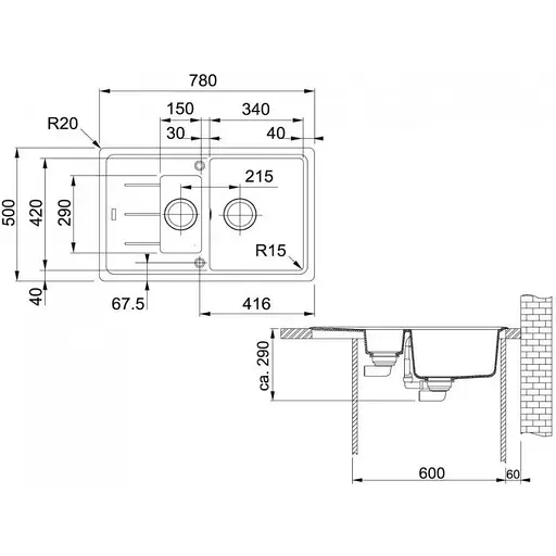 Кухонна мийка Franke Basis BFG 651-78 114.0565.111 - фото 2