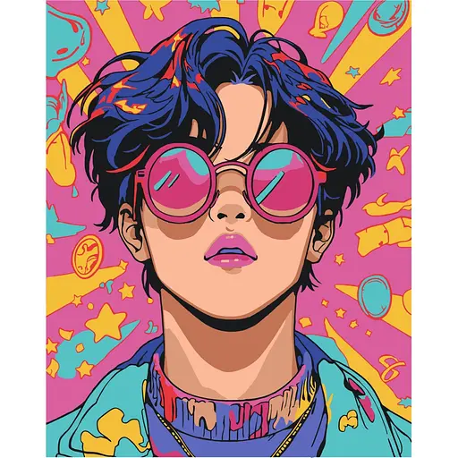 Картина по номерам "Розовые очки" 10162-AC 40х50 см