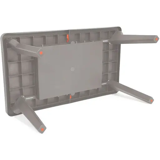 Стол для сада Bica Bergen пластиковый раздвижной серо-бежевый. - фото 3