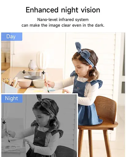 Видеоняня Xiaovv Q2 3MP с подключением к телефону двухсторонней связью и видеонаблюдением - фото 10