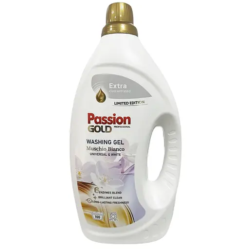 Гель для прання Muschio Bianco Білий Мускус для білих та світлих тканин 100 прань 3.5 л