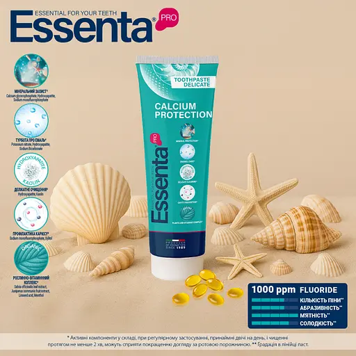 Зубна паста Essenta Pro Calcium protection 75 мл - фото 4