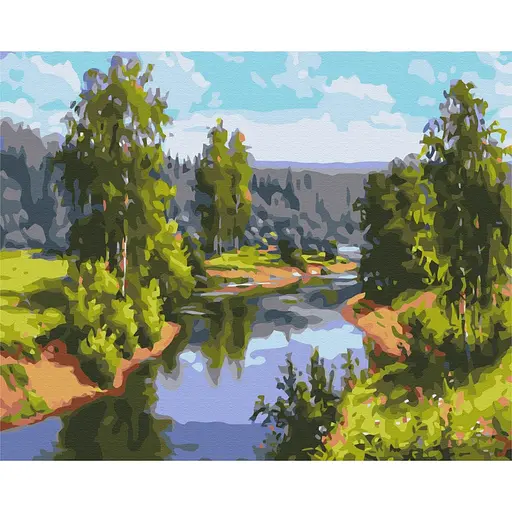 Картина за номерами Шлях від джерела Brushme 40x50 см кольорова 000276799 - фото 1