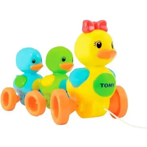 Іграшка каталка зі звуком Качечки Toomies E4613 іграшка для прогулянок - фото 1