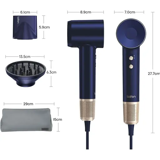 Фен Laifen Swift Premium Platinum Blue (LF03-PBG-EU) [130085] - фото 11