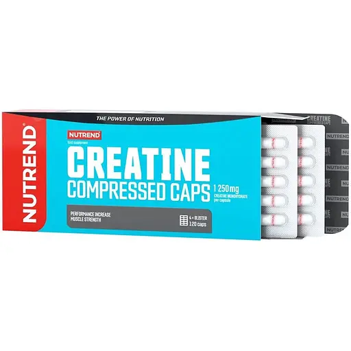 Креатин моногидрат Nutrend Creatine Compressed Caps 120 капсул для роста мышц - фото 1