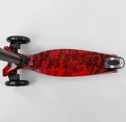 Самокат Maxi Best Scooter 59х14х27 см Чорно-червоний 000231469 - фото 6