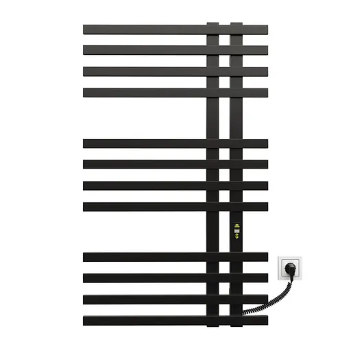 Электрический полотенцесушитель Kosser Браш 1000x600 ER тайм. черный ДБЛ02ER, Черный матовый, Правое - фото 2