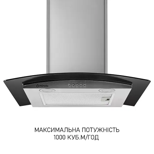Вытяжка декоративная со стеклом Minola MTG 6642 I LED - фото 2