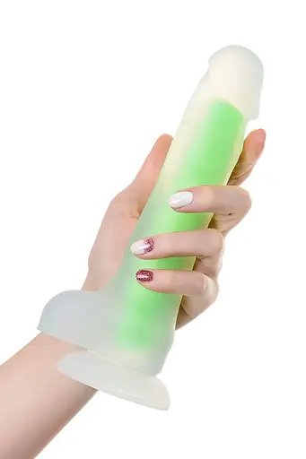 Фалоімітатор Beyond by Toyfa Peter Glow 22 см (зелений) - фото 3