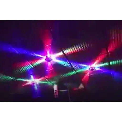 LED прибор Hot Top Wallsun 48 цветных мигающих по кругу лучей - фото 3