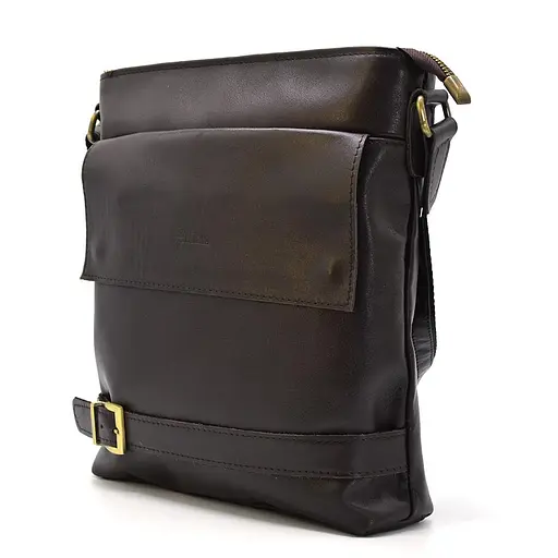 Кожаная мужская сумка через плечо TARWA 29х31х8 см nsa0001266 - фото 3