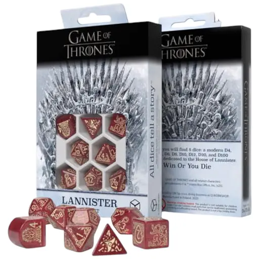 Набор кубиков Game of Thrones. Lannister Dice Set , 7 шт. (GOT/00190166/2025/2/A)